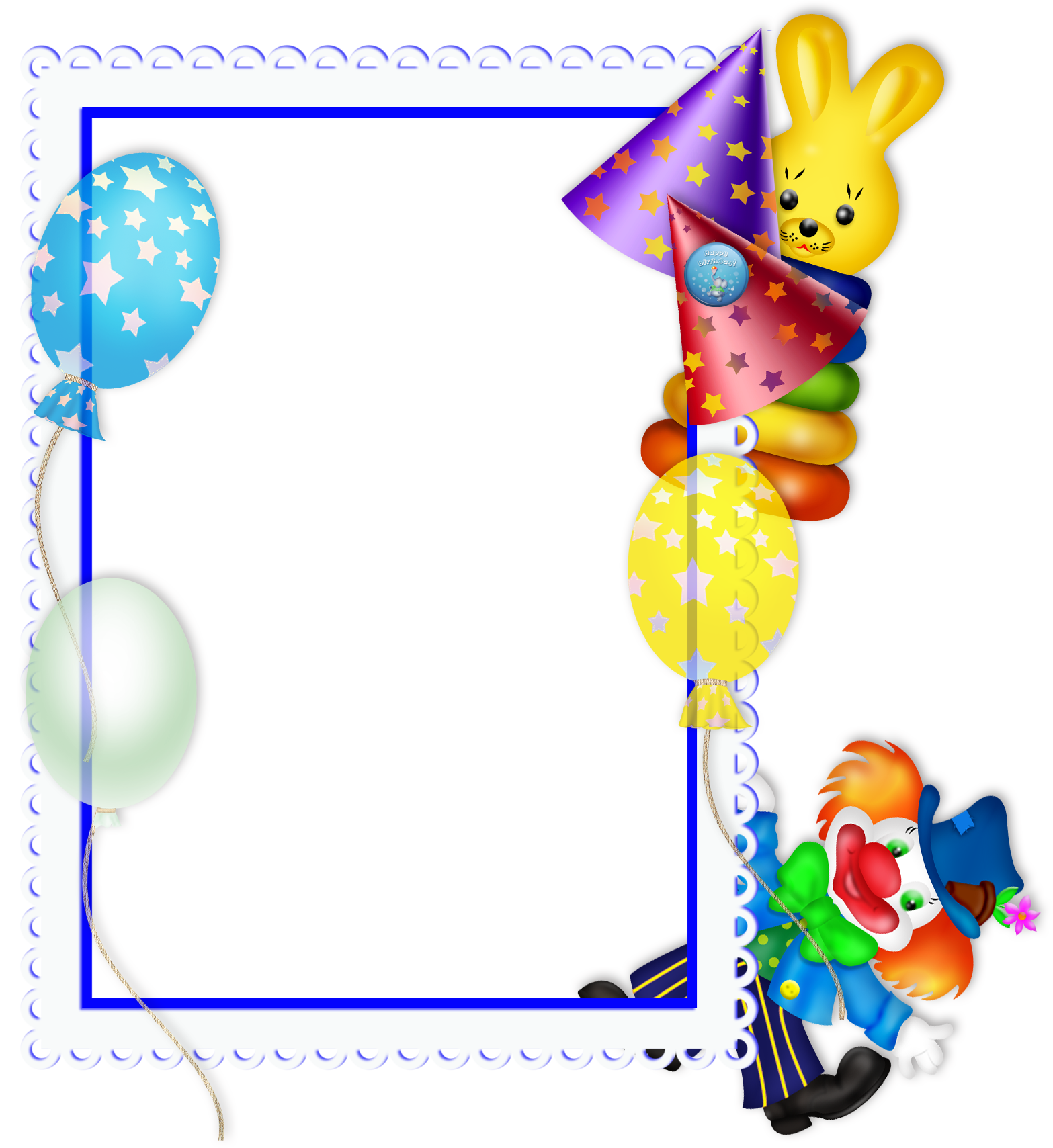 1567x1709 Happy Birthday Transparent Png Party Frame Stationary 2
