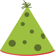176x179 Green Party Hat Clip Art