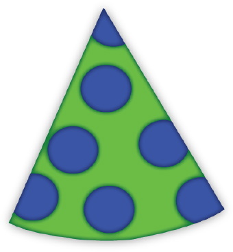 340x367 Party Hat With Polka Dots Clip Art