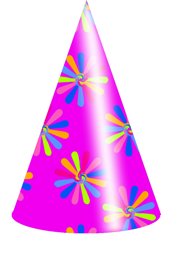 600x900 Pink Birthday Hat Clipart