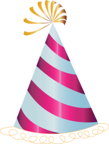 225x297 Pink Party Hat Clip Art