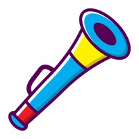 200x200 Party Horn Party Parties Blower Object Objects Horn Horns Free