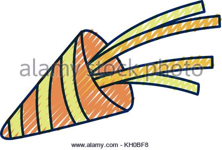 450x303 Blue Party Horn Blower Object Isolated White Background Stock