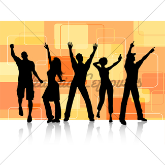 325x325 Party People Dancing Gl Stock Images