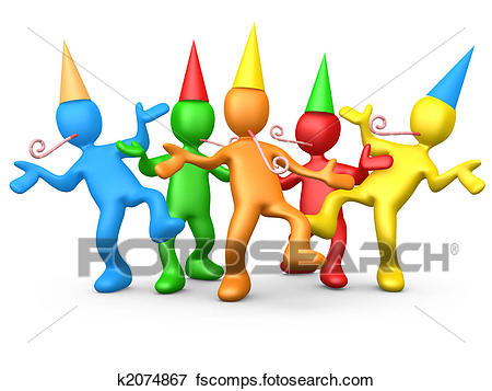 450x357 Stock Illustration Of Party People K2074867