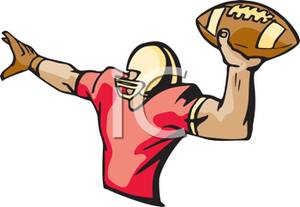 300x207 Football Clipart Football Pass