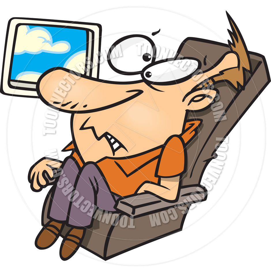 940x940 Cartoon Airline Passenger By Ron Leishman Toon Vectors Eps