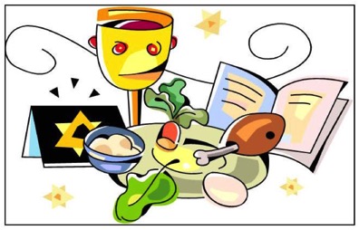 396x254 Passover Meal Clipart