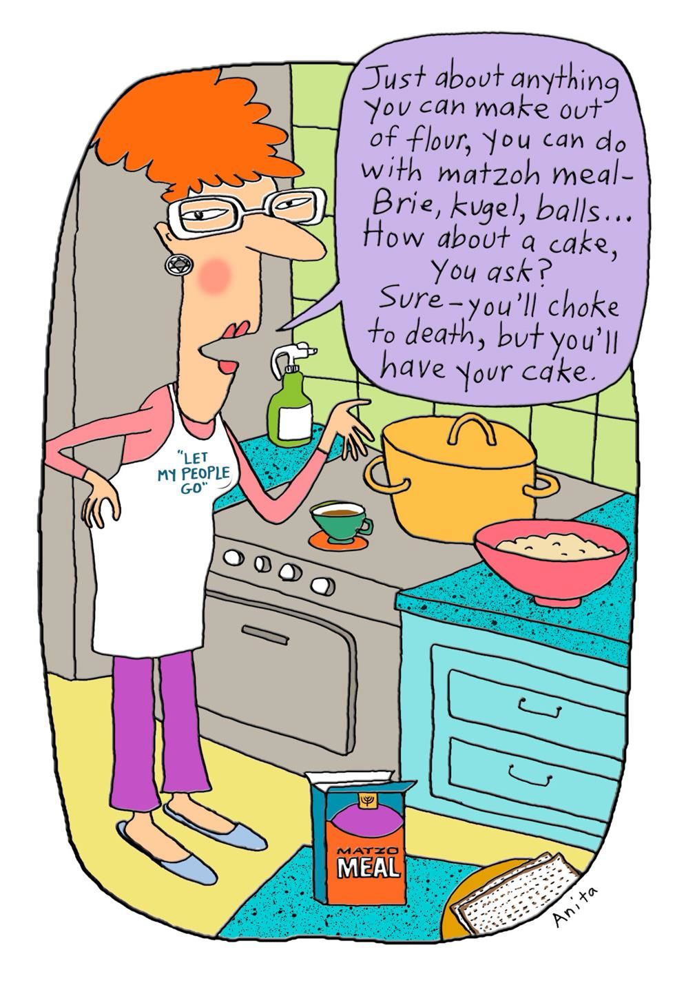 980x1430 You Can Make Anything With Matzo Meal Passover Card