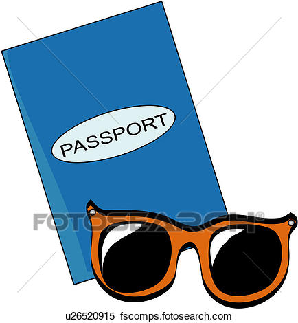 434x470 Clipart Of Travel, Sunglasses, Vacation, Item, Pass, Journey