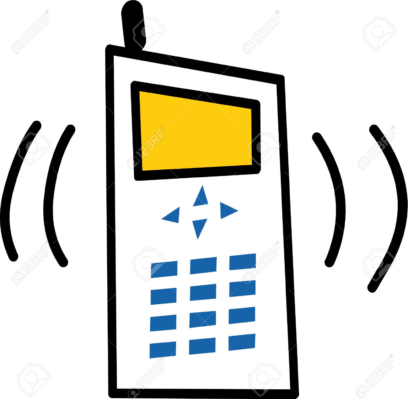 1300x1269 Clipart Phone Ringing 101 Clip Art