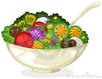 400x309 Salad Clipart