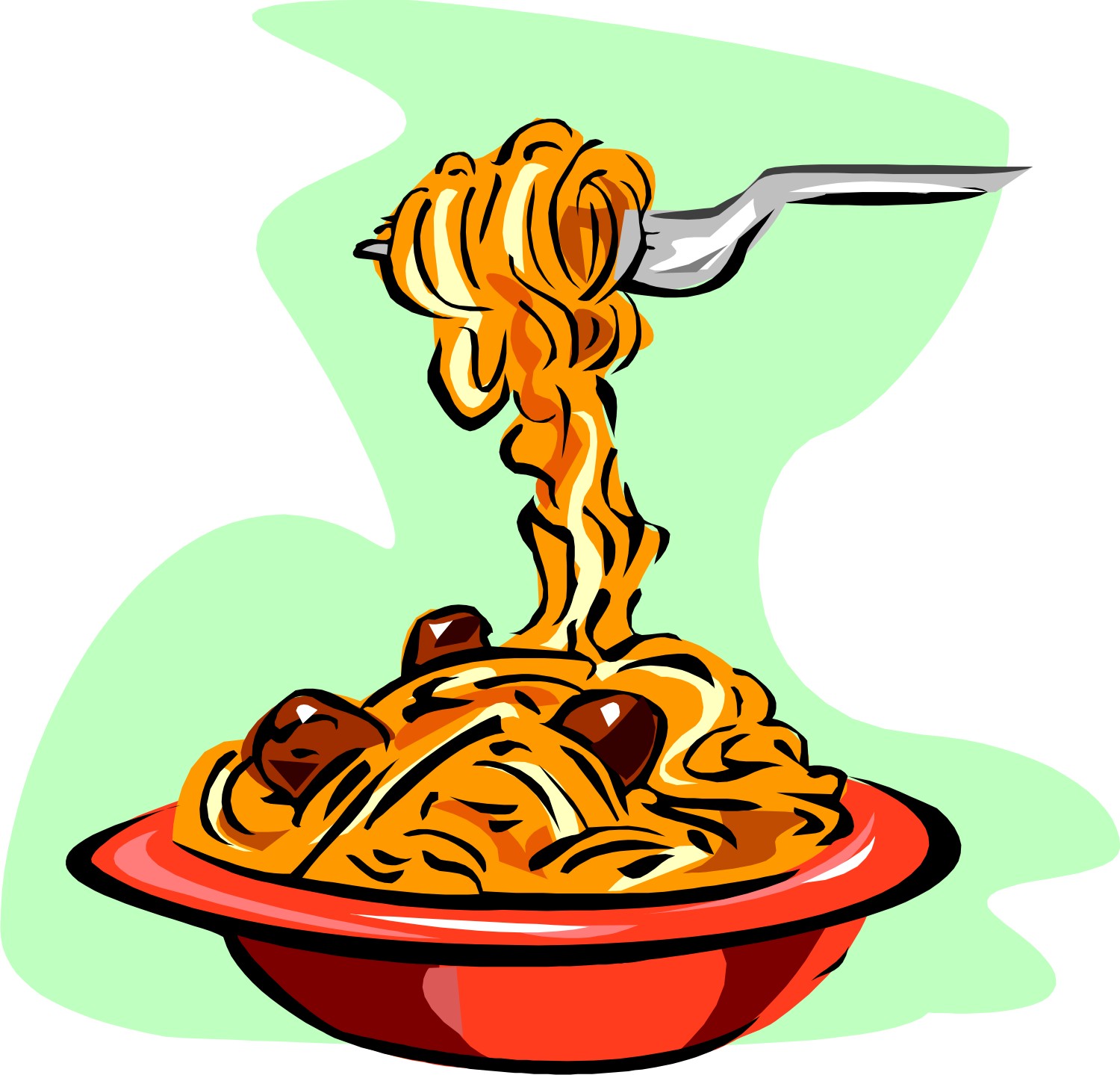 1500x1439 Pasta Party Clip Art