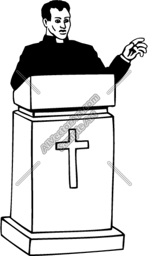 289x500 Preaching Clipart