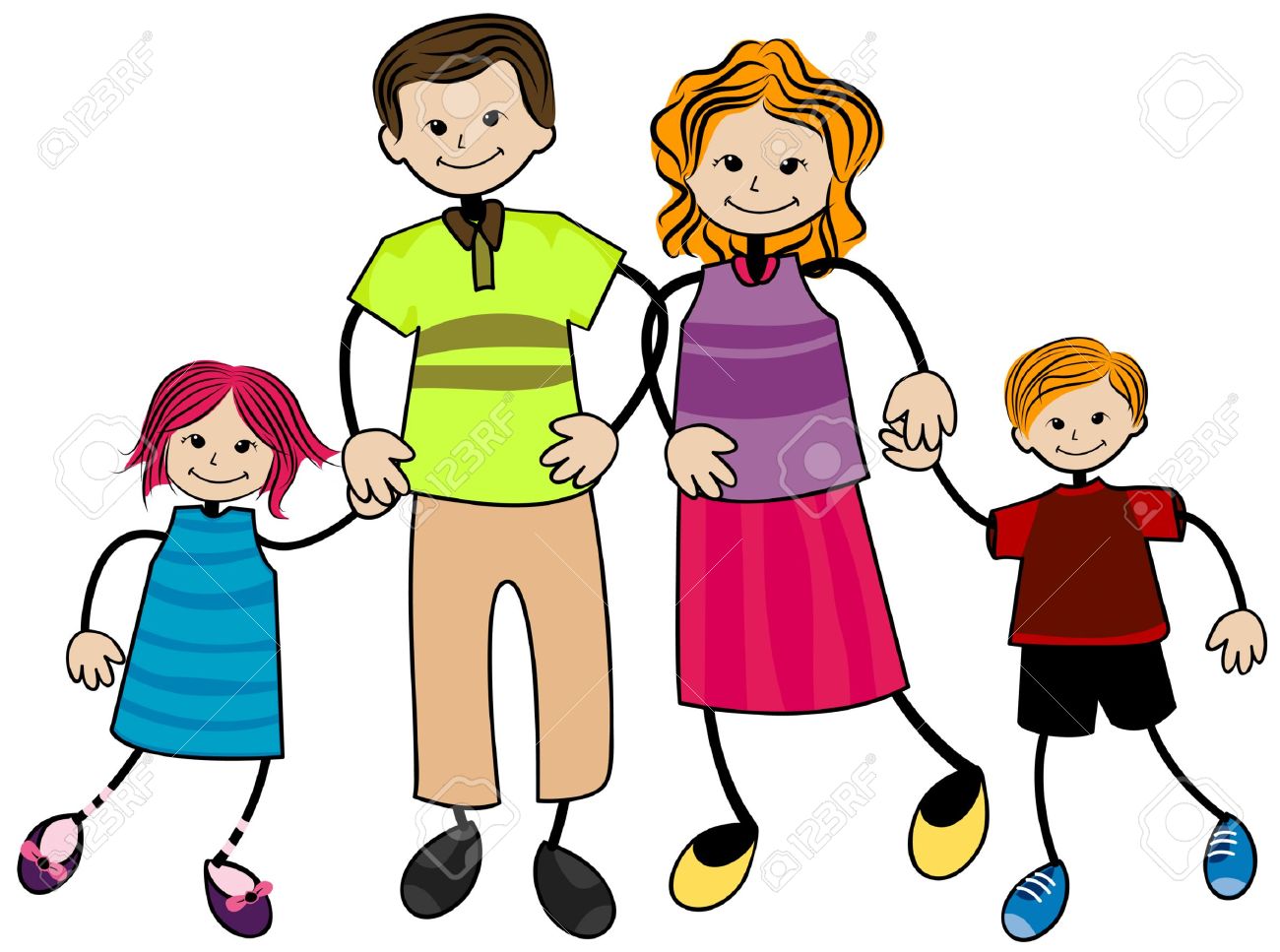 1300x967 My Family With Clipping Path Royalty Free Cliparts Vectors
