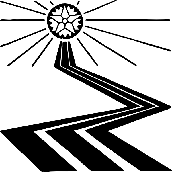 600x600 Path To Star Clip Art Free Vector 4vector