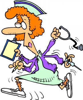 291x350 Funny Nurse Clipart