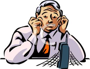 300x230 Man Patiently Waiting For The Phone To Ring