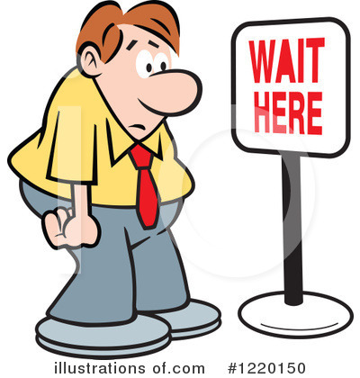 400x420 Waiting With Clock Clipart