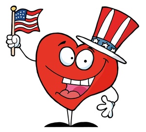 300x271 Patriotic Flag Heart Clipart Clipartfest