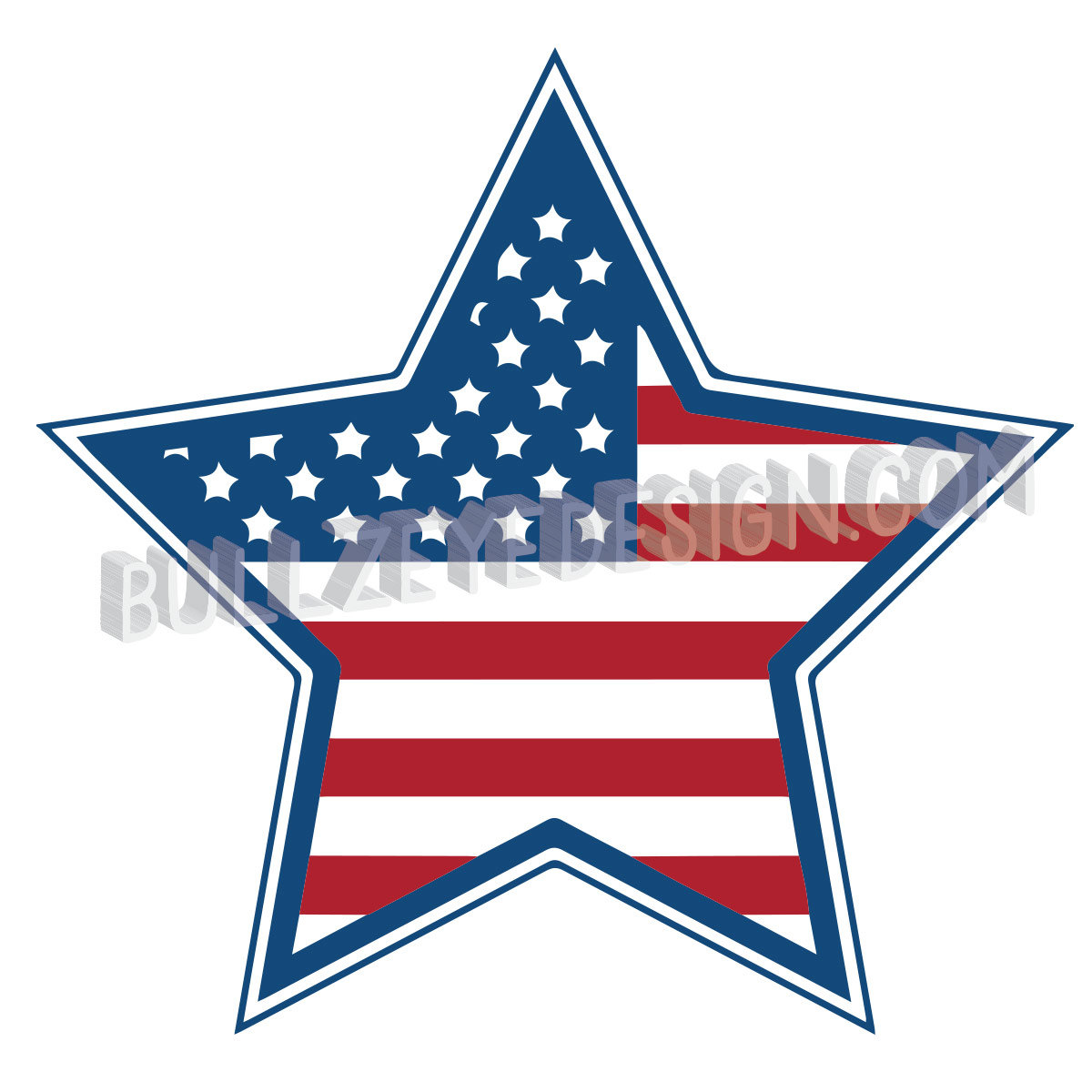 1200x1200 American Flag Inside Of Star Patriotic Vector Eps Vector