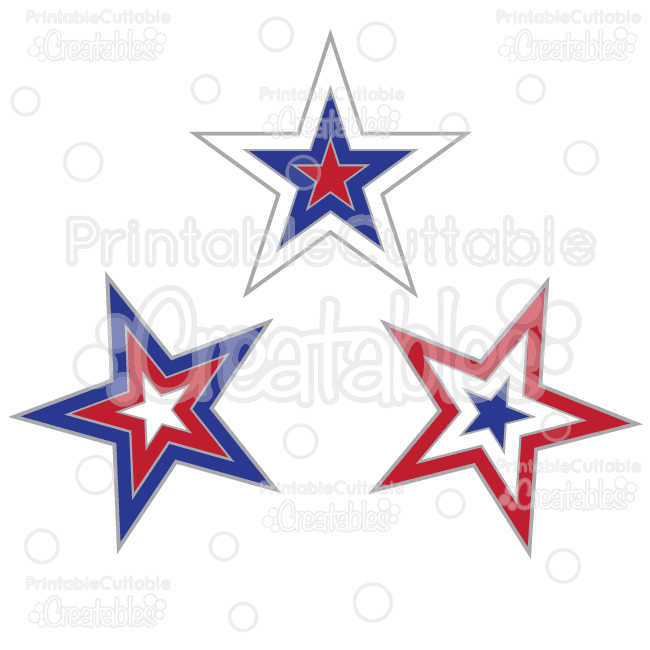 650x650 Patriotic Stars Free Svg Cut Files Amp Clipart