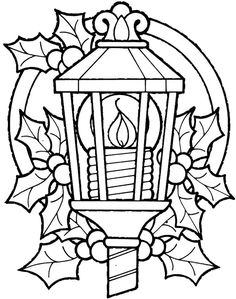 236x299 Christmas Lantern Coloring Pages 1 Free Patterns Coloring