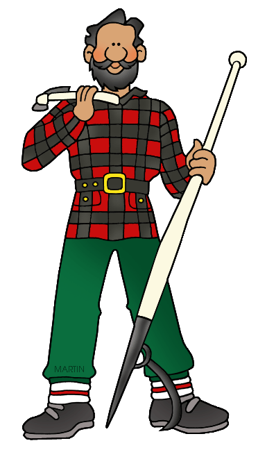 372x648 Paul Bunyan Clipart