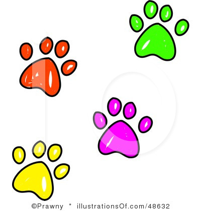 400x420 Paw Border Clipart