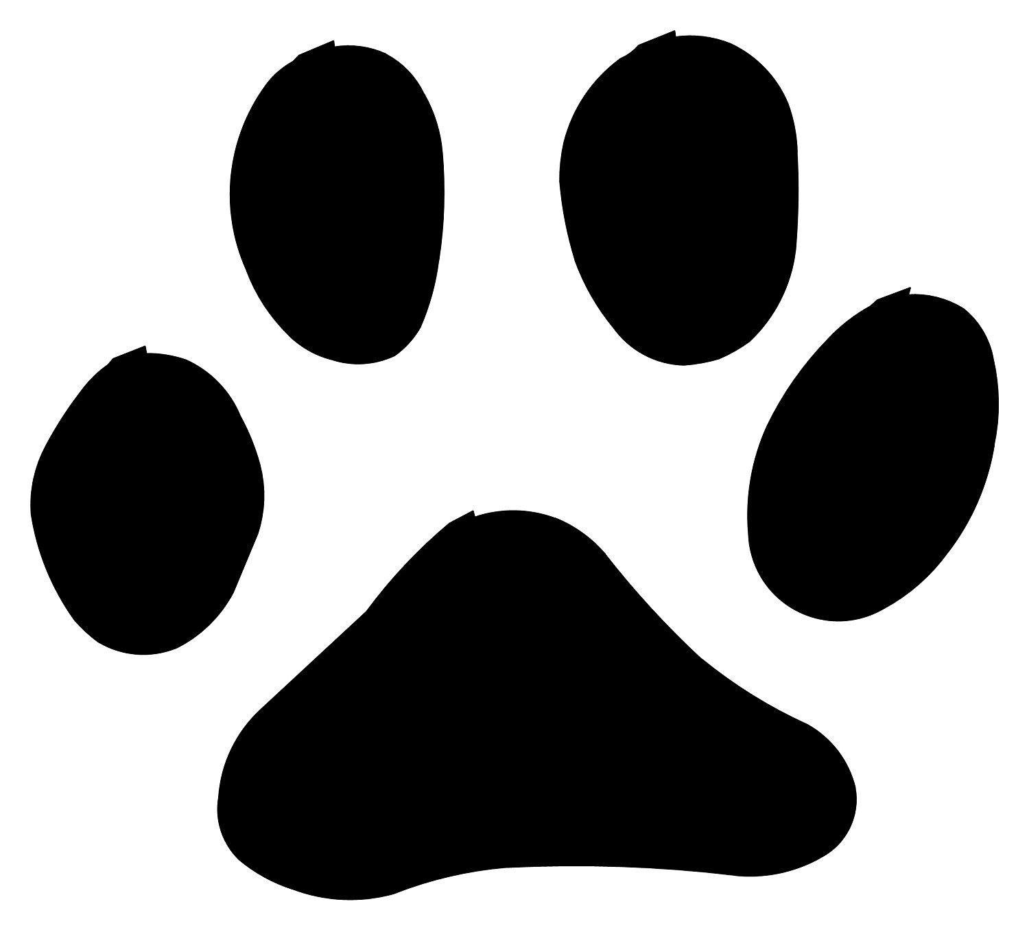 1500x1355 Dog Cat Black Paw Print Chalkboard Vinyl 22 Inches