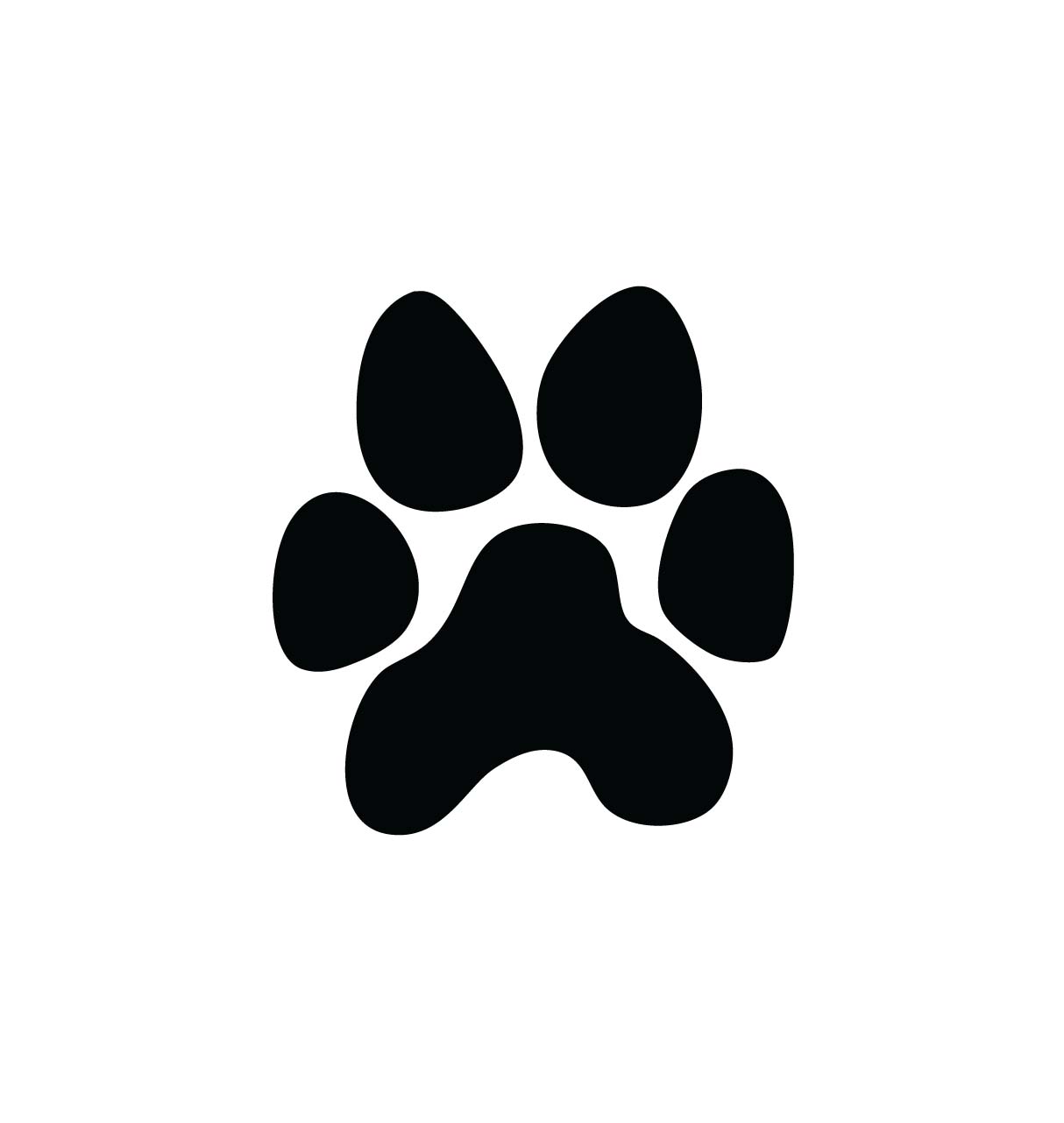 1214x1282 Panther Paw Print Clip Art