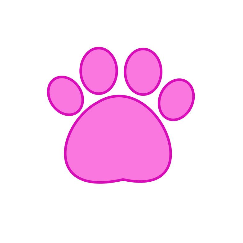784x784 Pink Clipart Paw Print