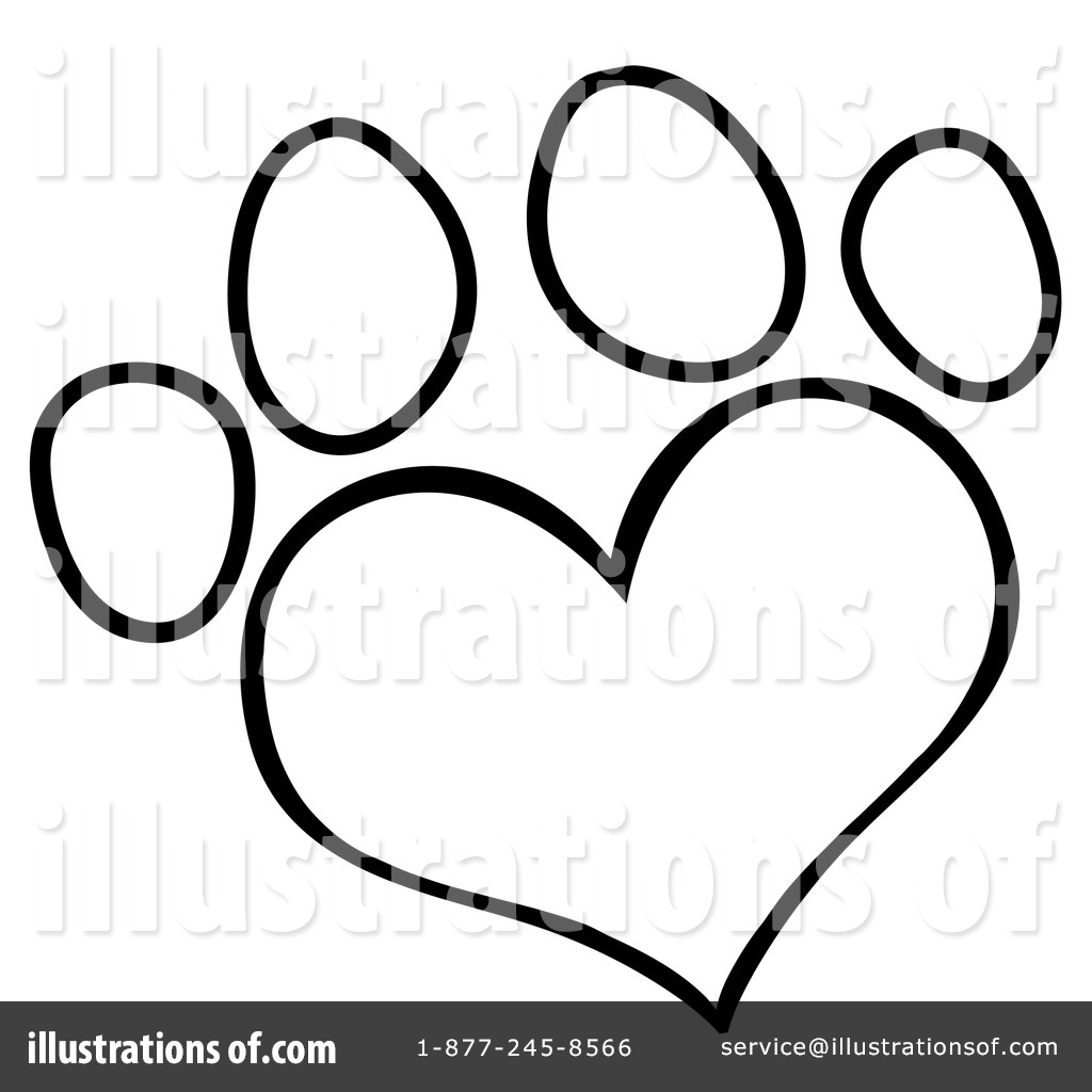 1024x1024 Paw Prints Clipart