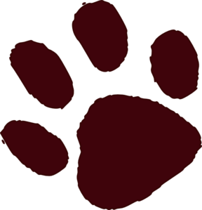 288x299 Free Animal Paw Print Clipart