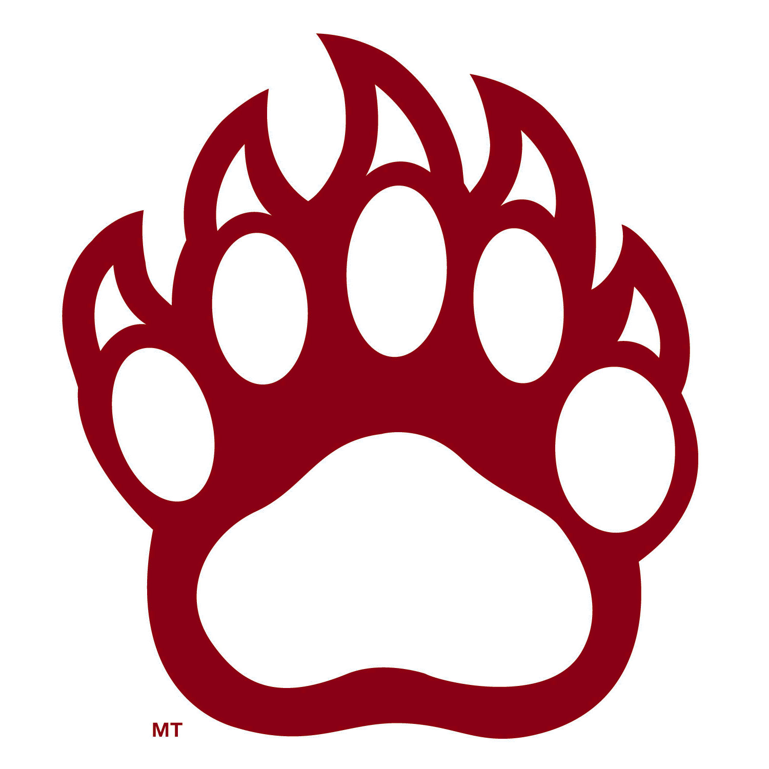 1500x1500 Bear Paw Print Bear Paw Outline Free Download Clip Art On 2