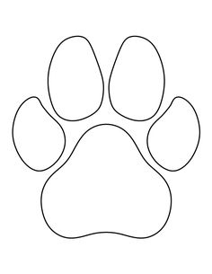 236x305 Free Paw Print Outline Clip Art