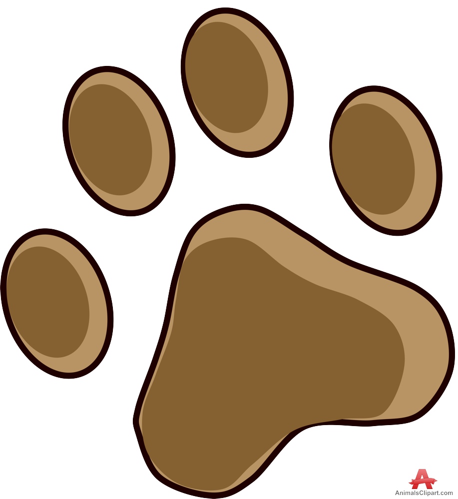 917x999 Hi Res Paw Print Clipart