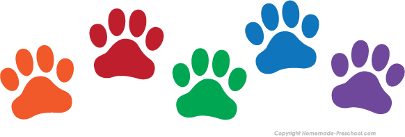 582x197 Pawprint Clipart