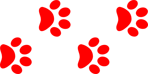 600x300 Paw Print Clip Art Border Clipart