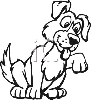 321x350 Paw Clipart Black Dog