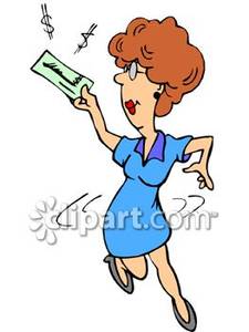 225x300 Woman Holding A Check