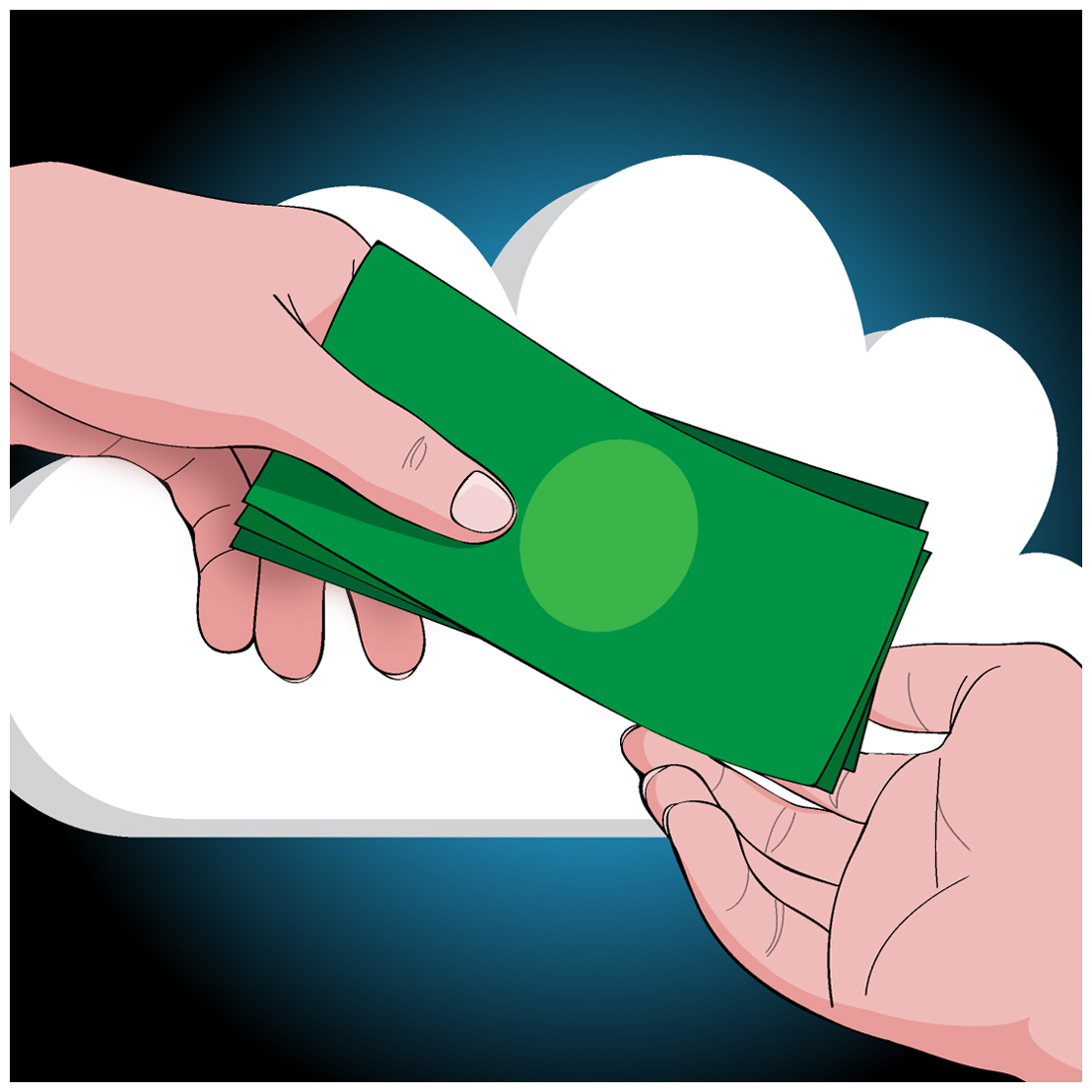 1108x1108 Paying Money Back Clipart