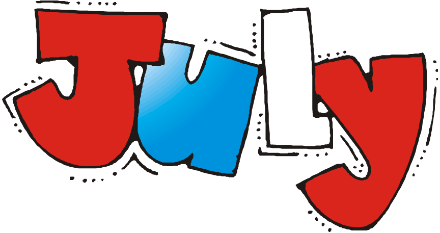 864x457 July Clipart