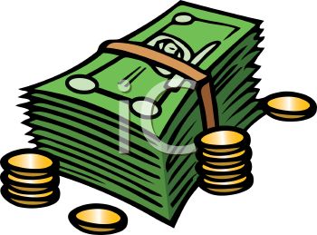 350x259 Money Clipart