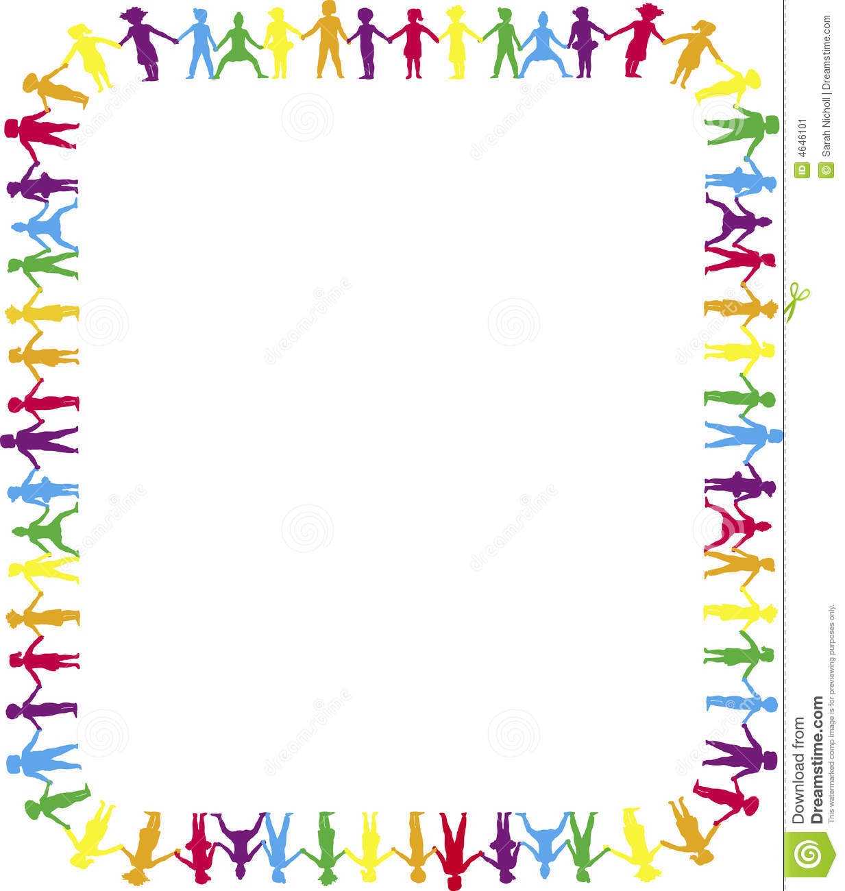1233x1300 Kids Holding Hands Clipart Border