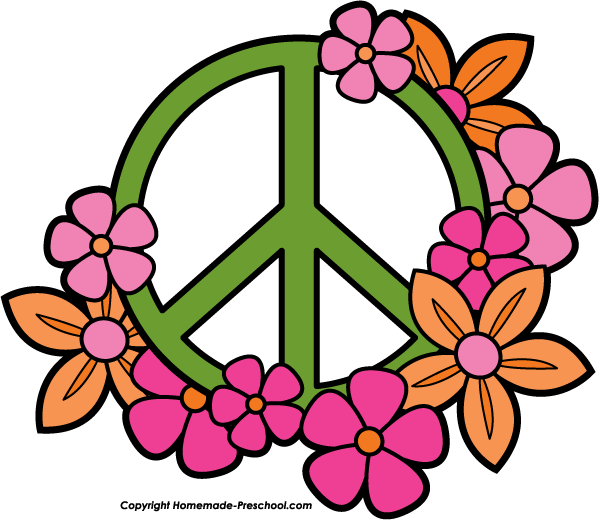 599x520 Peace Sign Border Clipart
