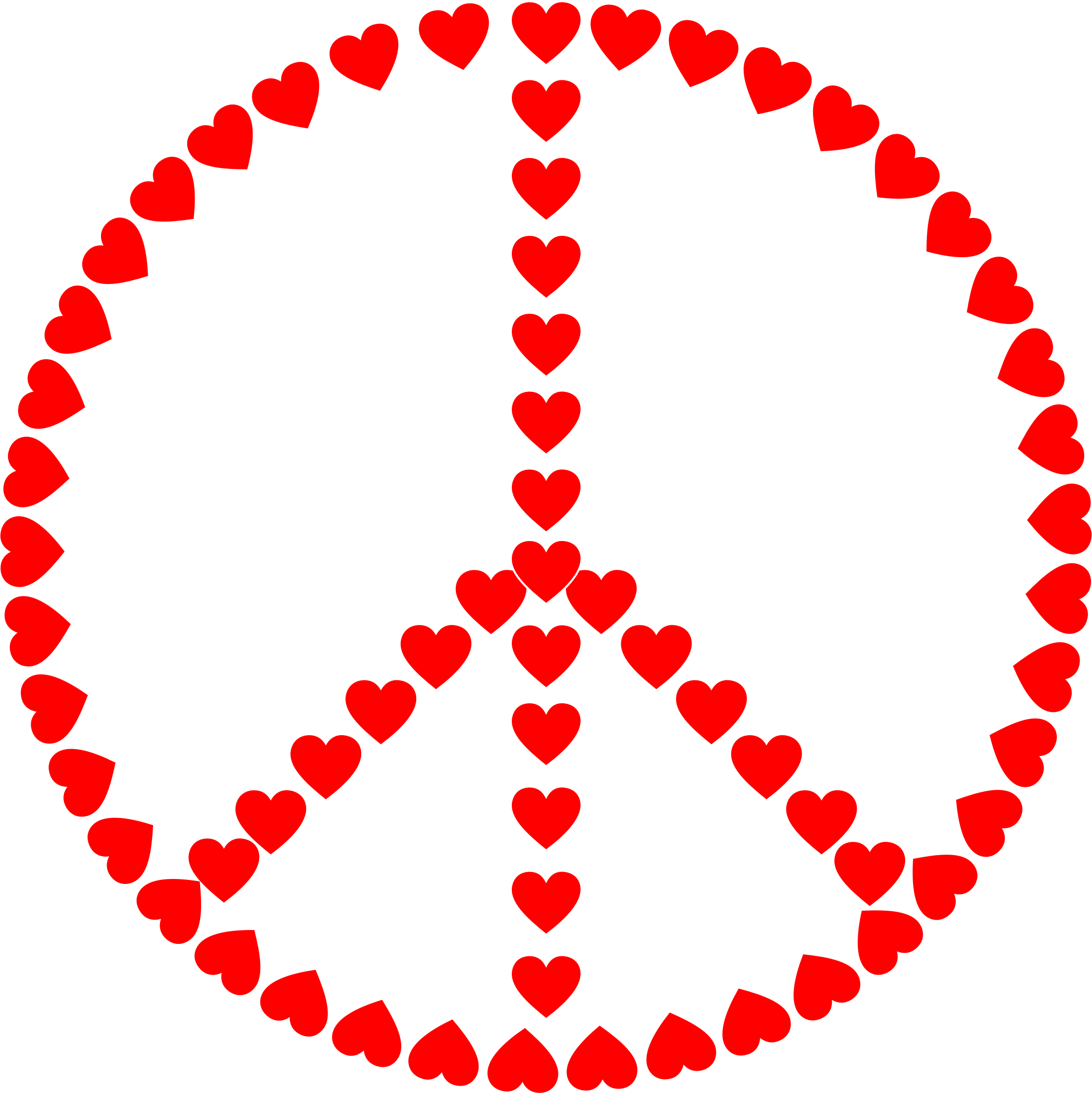 2204x2206 Peace And Love Clip Art Cliparts
