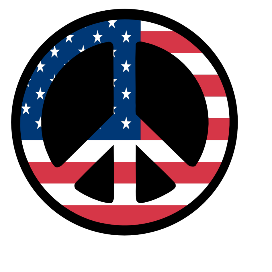 949x949 America Clipart Peace Sign