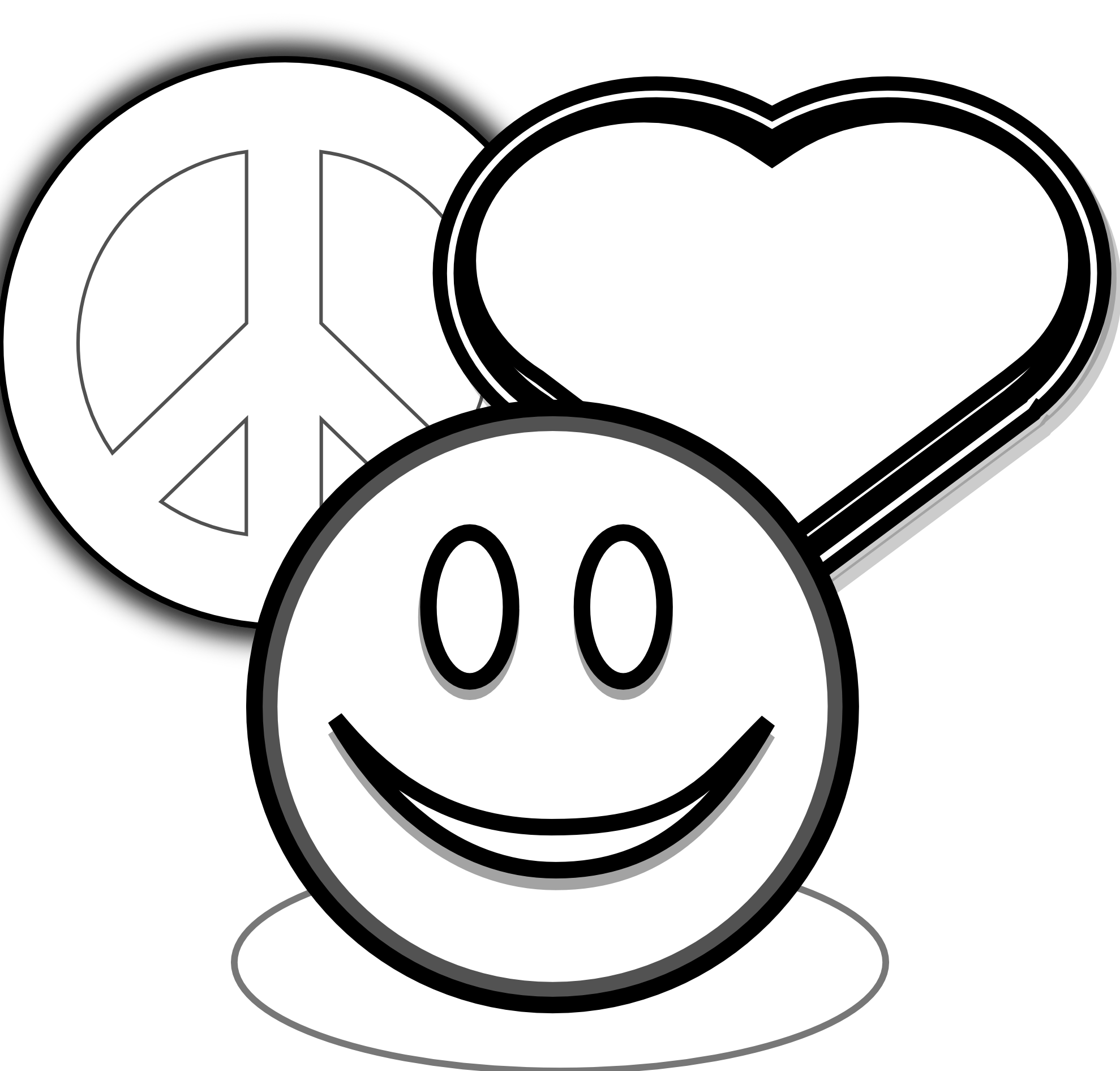 1979x1891 Black And White Coloring Pages Surprising Love Peace Sign Page
