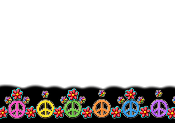 600x420 Peace Sign Clipart Border